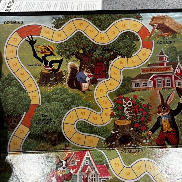 Vintage The Uncle Wiggily Rabbit 1988 Kids Board Game Manual 80s Retro Gift - Picture 4 of 14